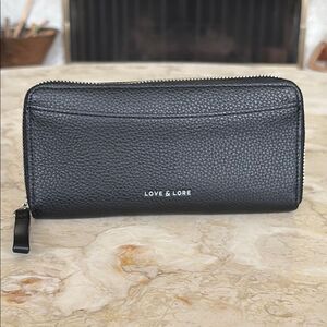 Love & Lore Eden Continental Wallet Black